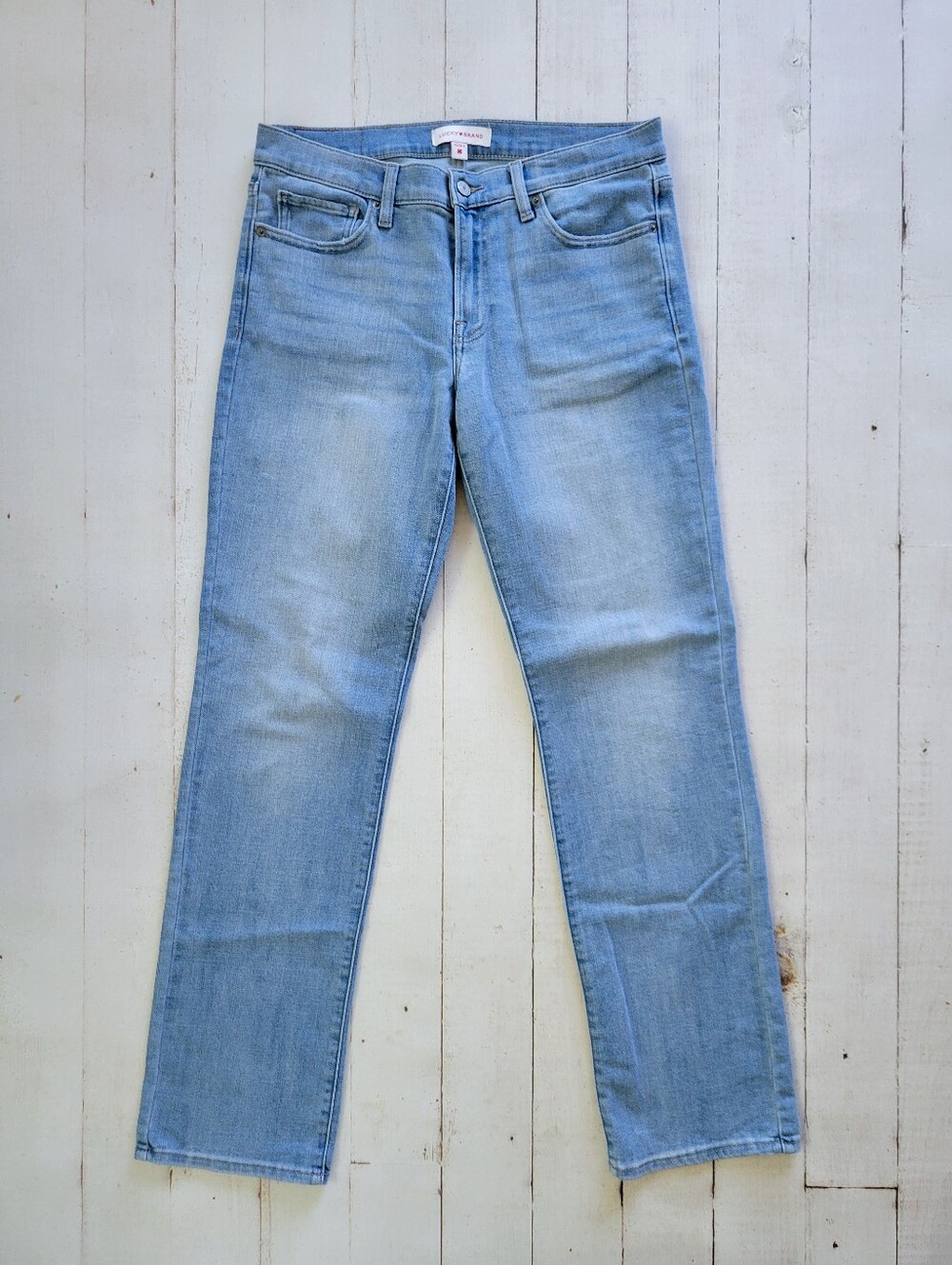 Lucky Brand Women's Jeans 10/30 R Sweet Straight Mid Rise Faded Wash Great Cond